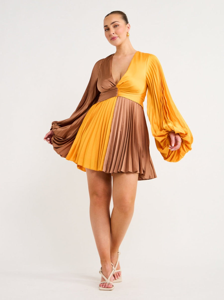 Acler Tottenham Dress in Marigold Mix Coco & Lola