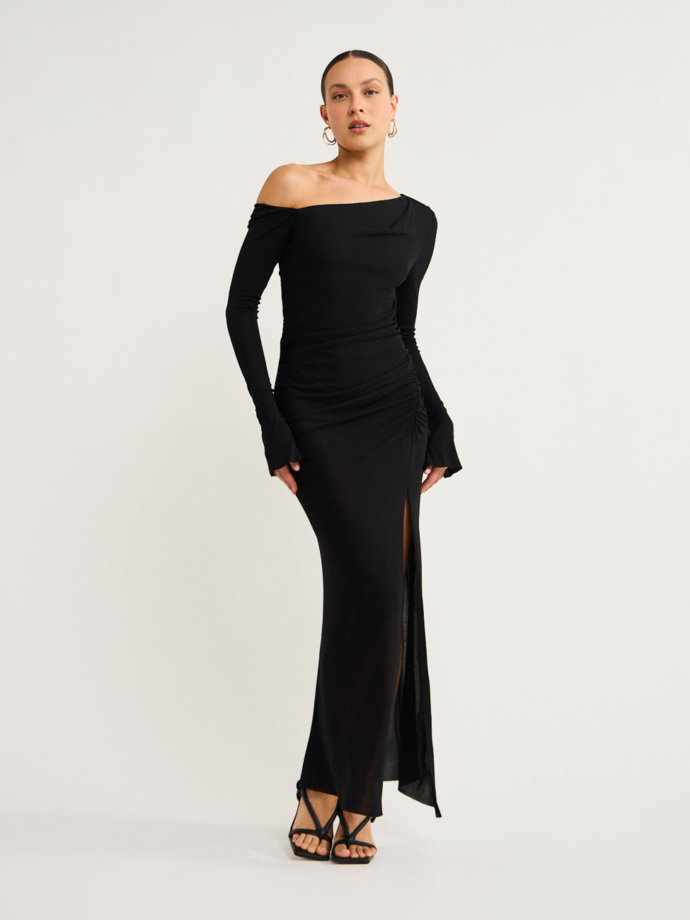 Bec and Bridge Monette Asym L/S Maxi Dress in Black Coco & Lola Bec and Bridge Monette Asym L/S Maxi Dress in Black Coco & Lola