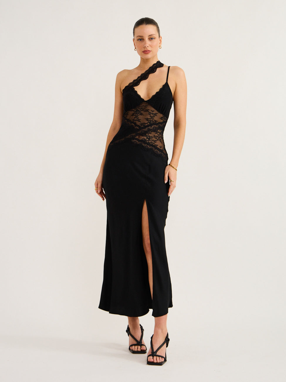 Bec and Bridge Ria Asym Maxi Dress in Black – Coco & Lola