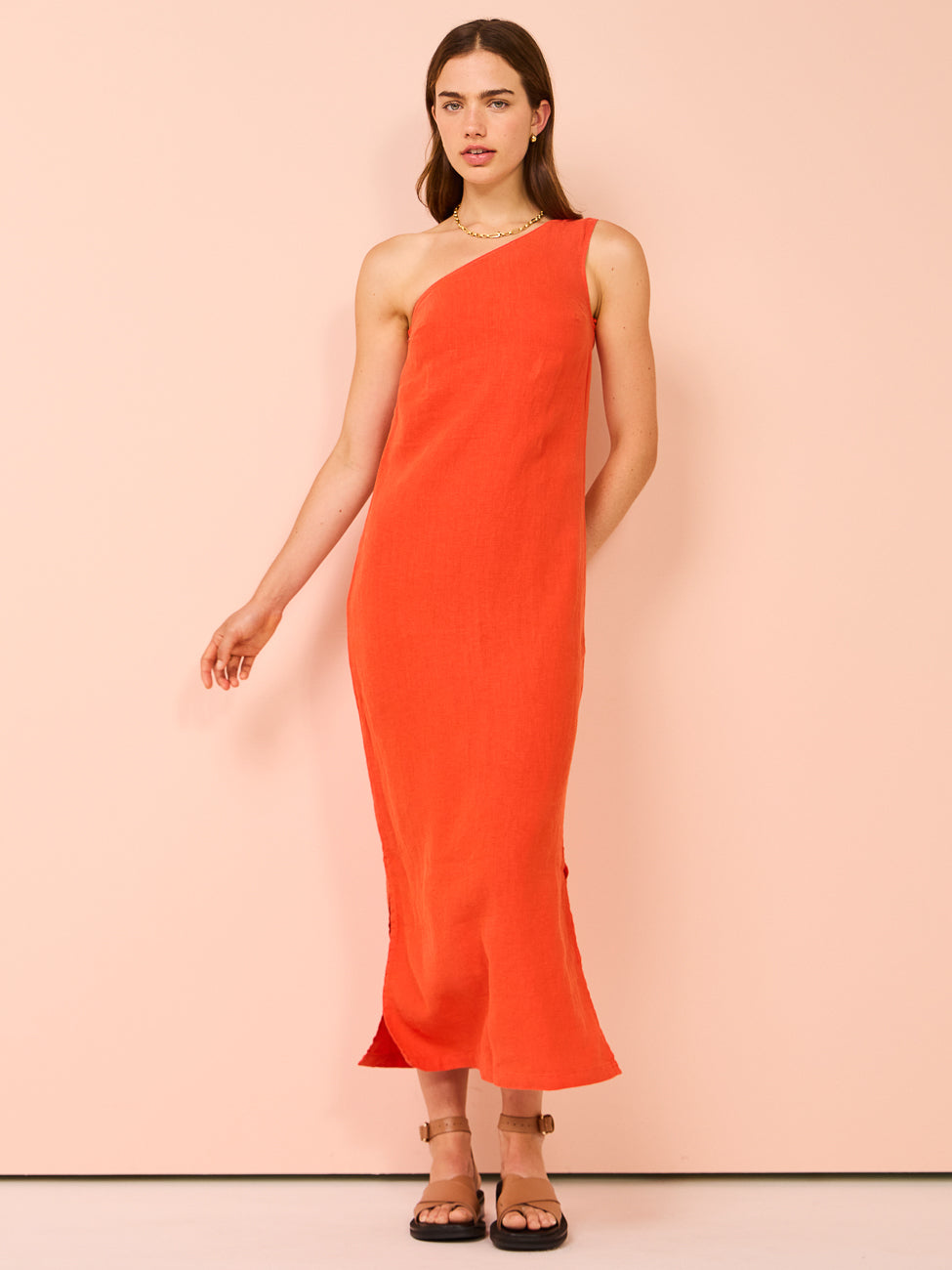 Assembly Label Bonnie Linen Dress in Popsicle Coco & Lola Assembly Label Bonnie Linen Dress in Popsicle Coco & Lola