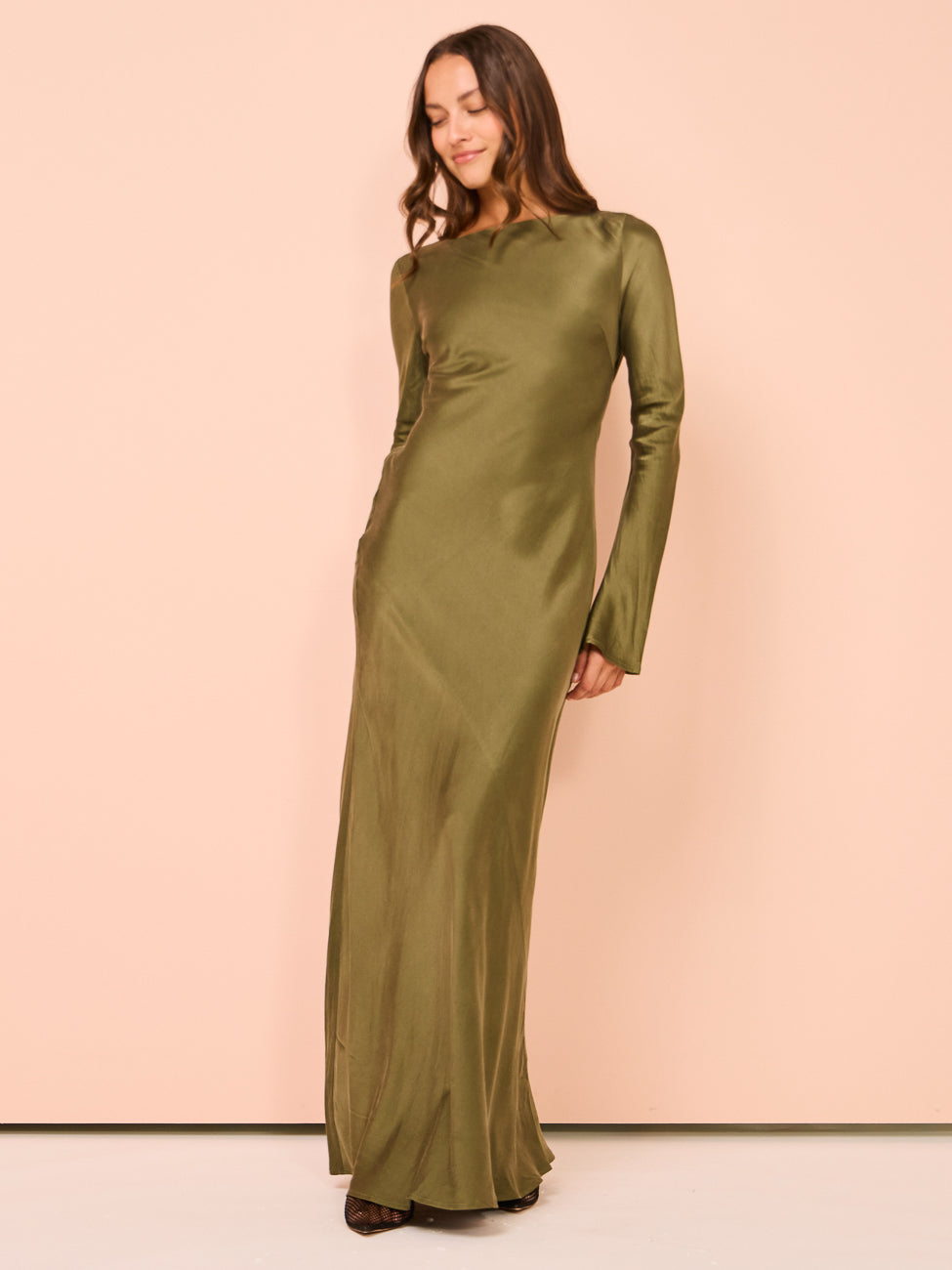 Hansen & Gretel Sundra Silk Dress in Olive – Coco & Lola