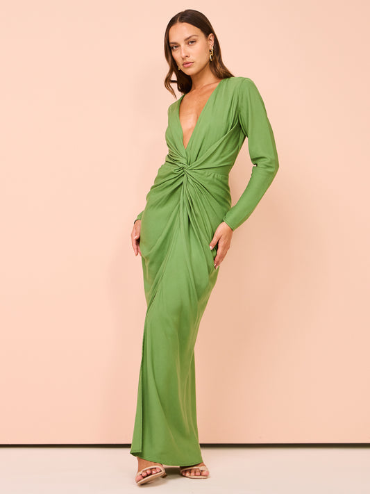 One Fell Swoop Geae Gown in Bamboo Green