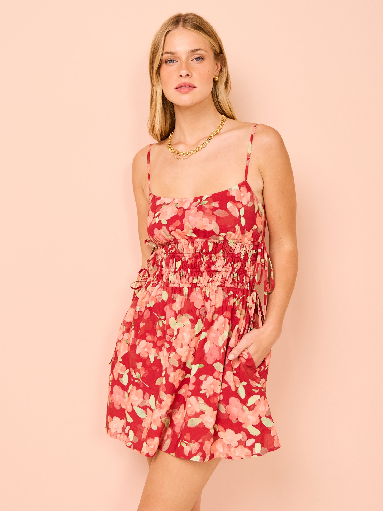 Peony Holiday Mini Dress in Souvenirs – Coco & Lola