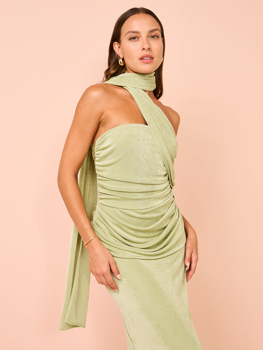 Tojha Iesha Dress in Matcha Green