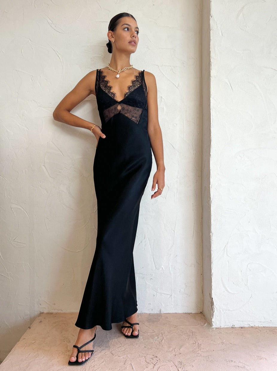 Bec and Bridge Lucille Lace Maxi Dress in Black Coco & Lola Bec and Bridge Lucille Lace Maxi Dress in Black Coco & Lola
