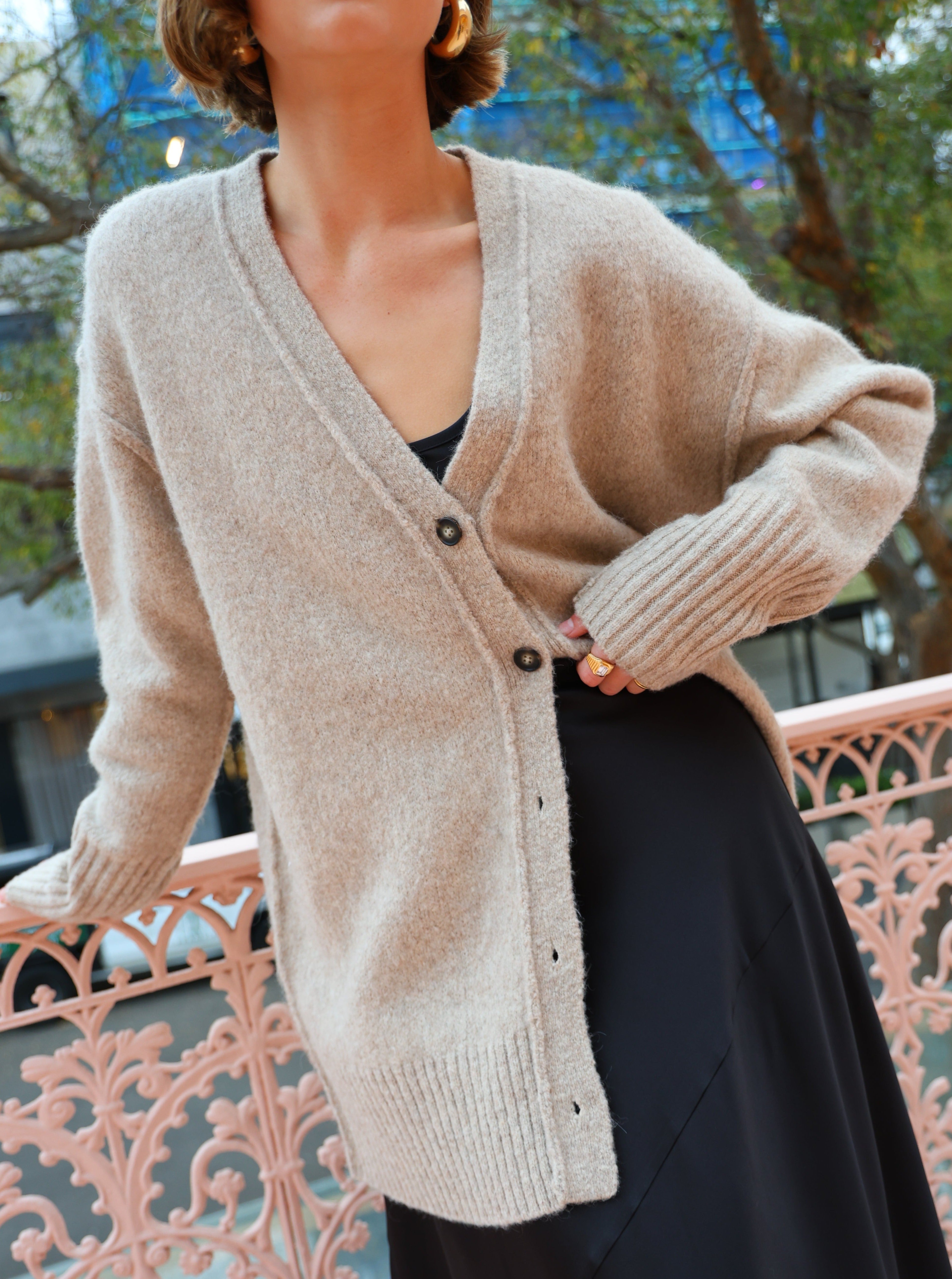 Camilla and Marc Andes Cardigan in Oatmeal Melange – Coco & Lola