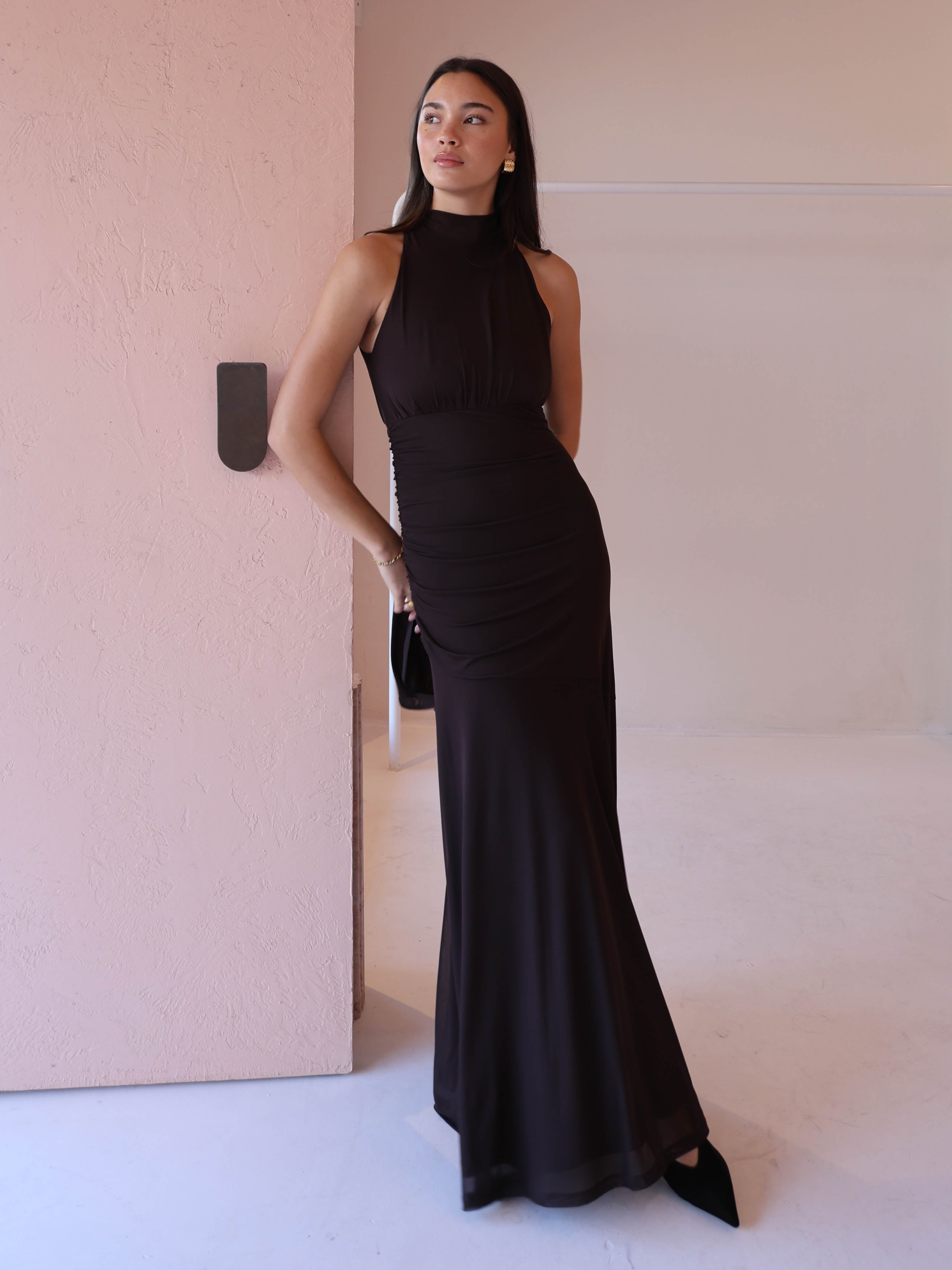 By Nicola Adele Maxi Dress in Chocolate – Coco & Lola