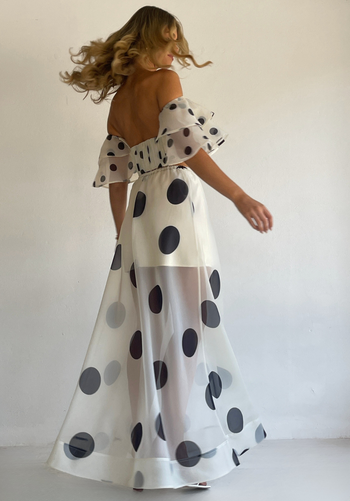 Sir Blanche Cut Out Dress in Bone Coco & Lola Sir Blanche Cut Out Dress in Bone Coco & Lola