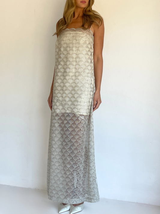 Arley Everly Maxi Dress in Champagne
