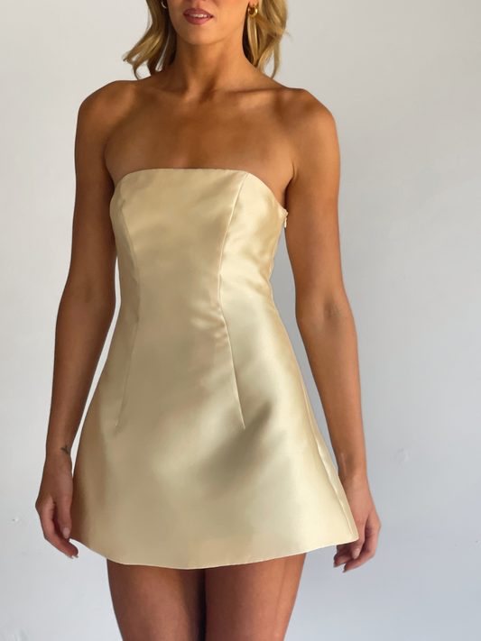 Arley Celeste Mini Dress in Lemon