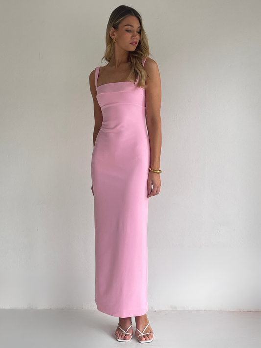 Arley Ari Midi Dress in Pink