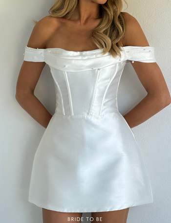 Sir Blanche Cut Out Dress in Bone Coco & Lola Sir Blanche Cut Out Dress in Bone Coco & Lola
