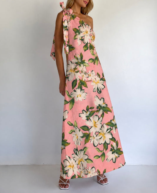 By Nicola Sorrento Maxi Dress in Daisy Coral