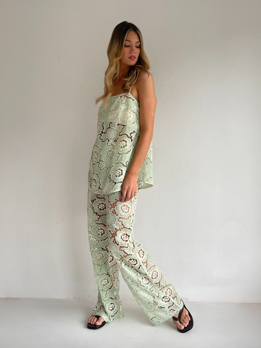 By Nicola Romily Pant in Mint Lace