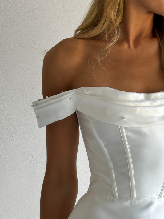 Arley Juliette Mini Dress in Ivory