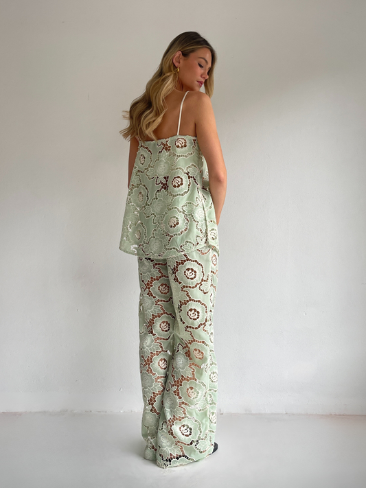 By Nicola Romily Pant in Mint Lace