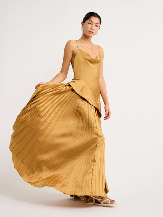 Acler Osullivan Dress in Caramel Coco & Lola Acler Osullivan Dress in Caramel Coco & Lola