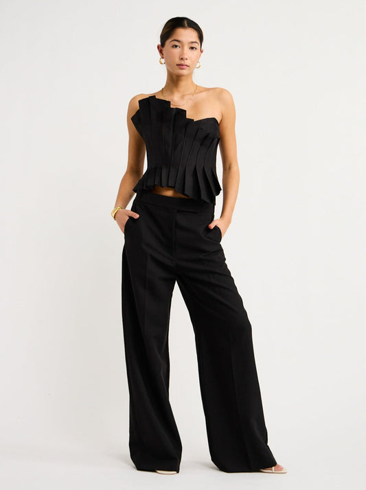 Camilla and Marc Bostan Tailored Pant in Black