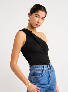 Acler Tompkins Top in Black