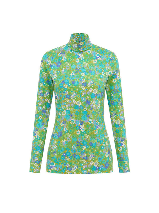 Alemais Cassandra Long Sleeve Top in Turquoise