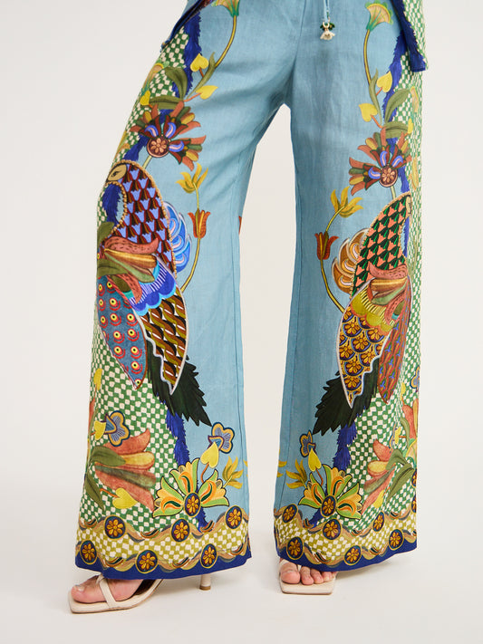 Alemais Gilly Pant in Misty Blue