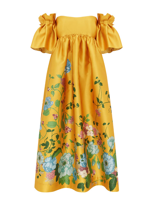 Alemais Dana Midi Dress in Marigold