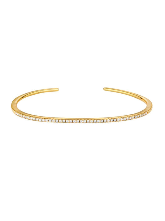 Porter Angel Cuff in Gold/Clear