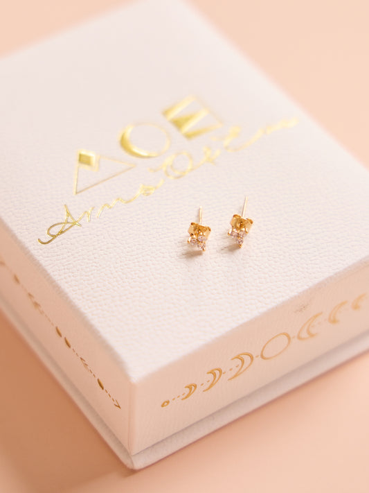 Arms of Eve Cassia Stud Earrings in Gold