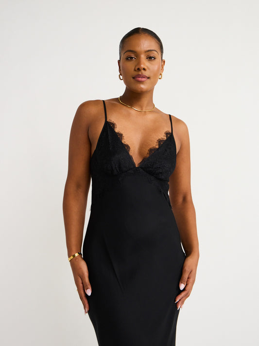 Bec and Bridge Emery Lace Maxi Dress in Black/Black Coco & Lola Bec and Bridge Emery Lace Maxi Dress in Black/Black Coco & Lola