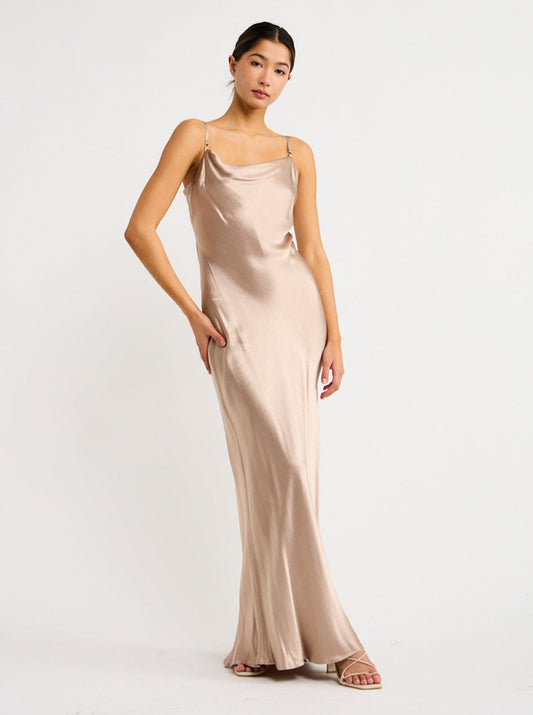 Bec and Bridge Malia Maxi Dress in Smoke Taupe Coco & Lola Bec and Bridge Malia Maxi Dress in Smoke Taupe Coco & Lola