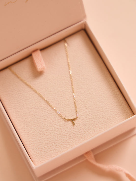 By Charlotte 14k Gold Love T Necklace in Gold