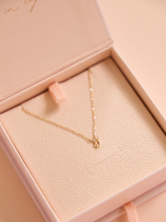 By Charlotte 14k Gold Love D Necklace in Gold