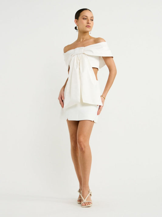By Johnny Milano Mini Skirt in Ivory