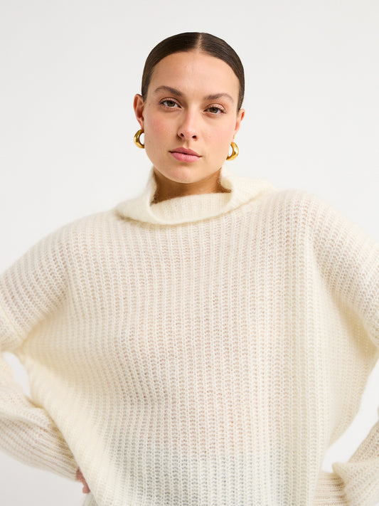 Manning Cartell Love Bites O/S Knit Jumper in Off White