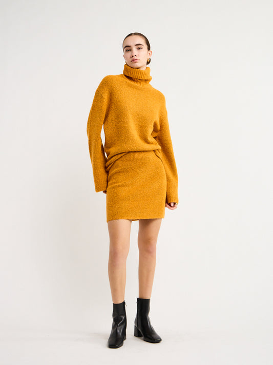 Camilla and Marc Lotus Knit Skirt in Tamarind