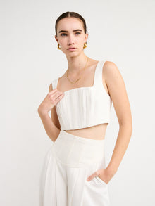 Alemais Xavier Corset Top in Cream