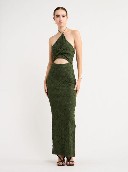Significant Other Esma Halter Dress in Forest