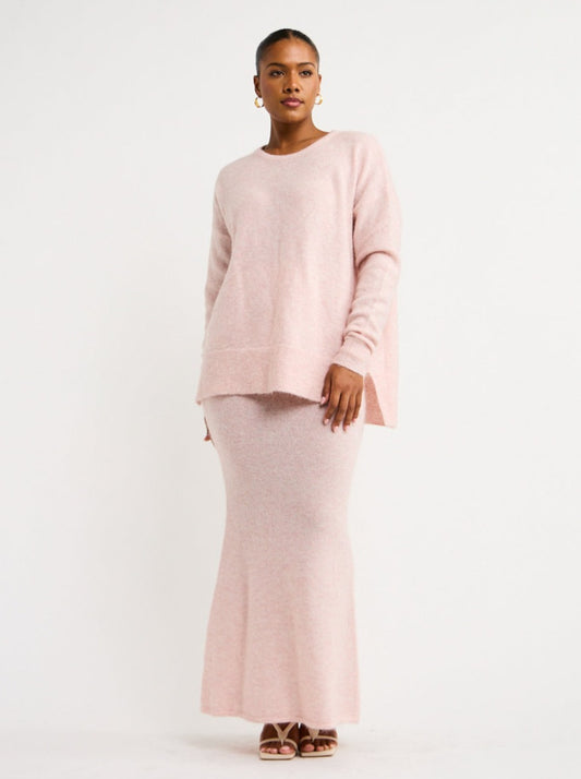 Suboo Mollie Maxi Skirt in Light Pink