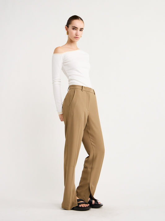 Elka Collective Frida Pant in Taupe