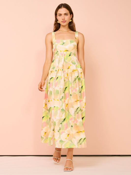 Acler Rangewood Midi Dress in Flora Blur