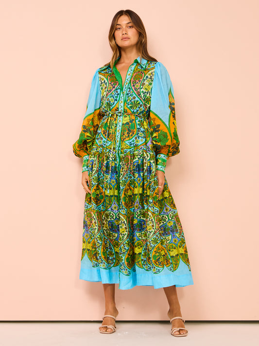 Alemais Sofie Shirtdress in Multi