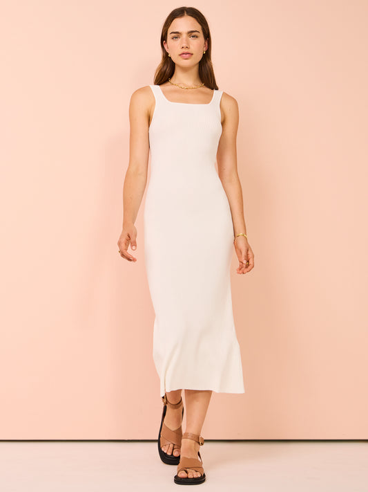 Assembly Label Adrianna Knit Dress in White