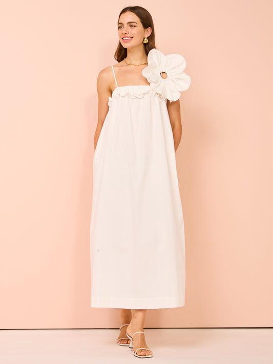 By Johnny Flora Pipe Sun Dress in Ivory