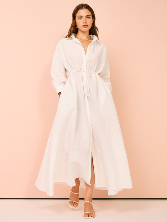 Kinney Isla Shirtdress in Ivory