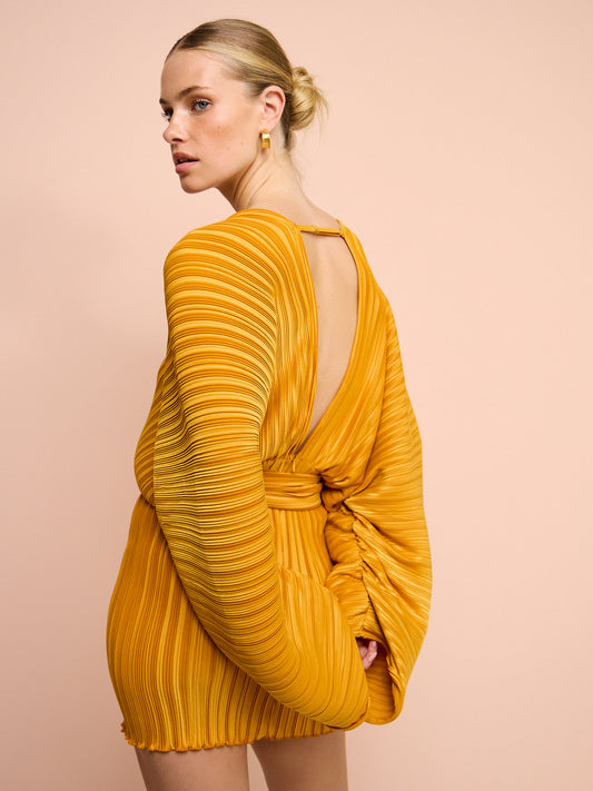 Lidee Galerie Mini Dress in Amber