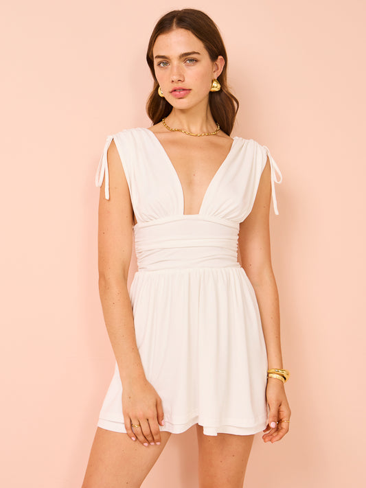 Ownley Moment Mini Dress in White