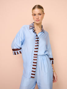 Romy Waterfront Shirt in Waterfront Print