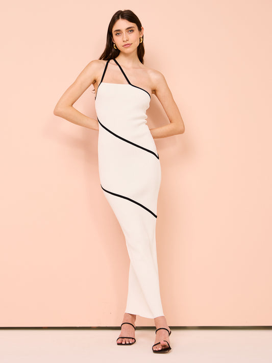 Significant Other Maple Maxi Dress in Ivory Contrast