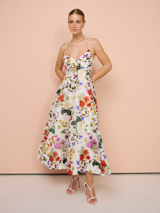 Sofia The Label Evie Midi Dress in Enchanted Floral