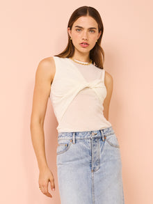 Third Form Wind Through Tank in Off White